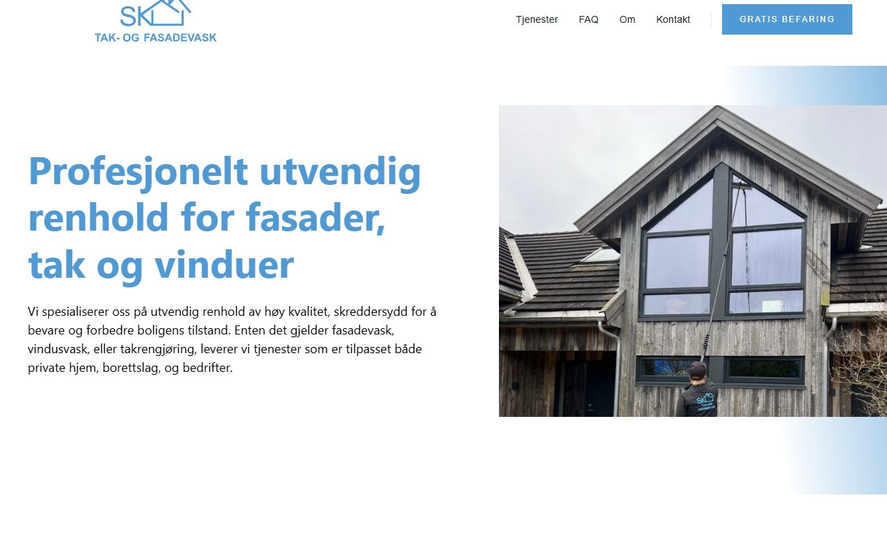 SK Tak og Fasadevask website