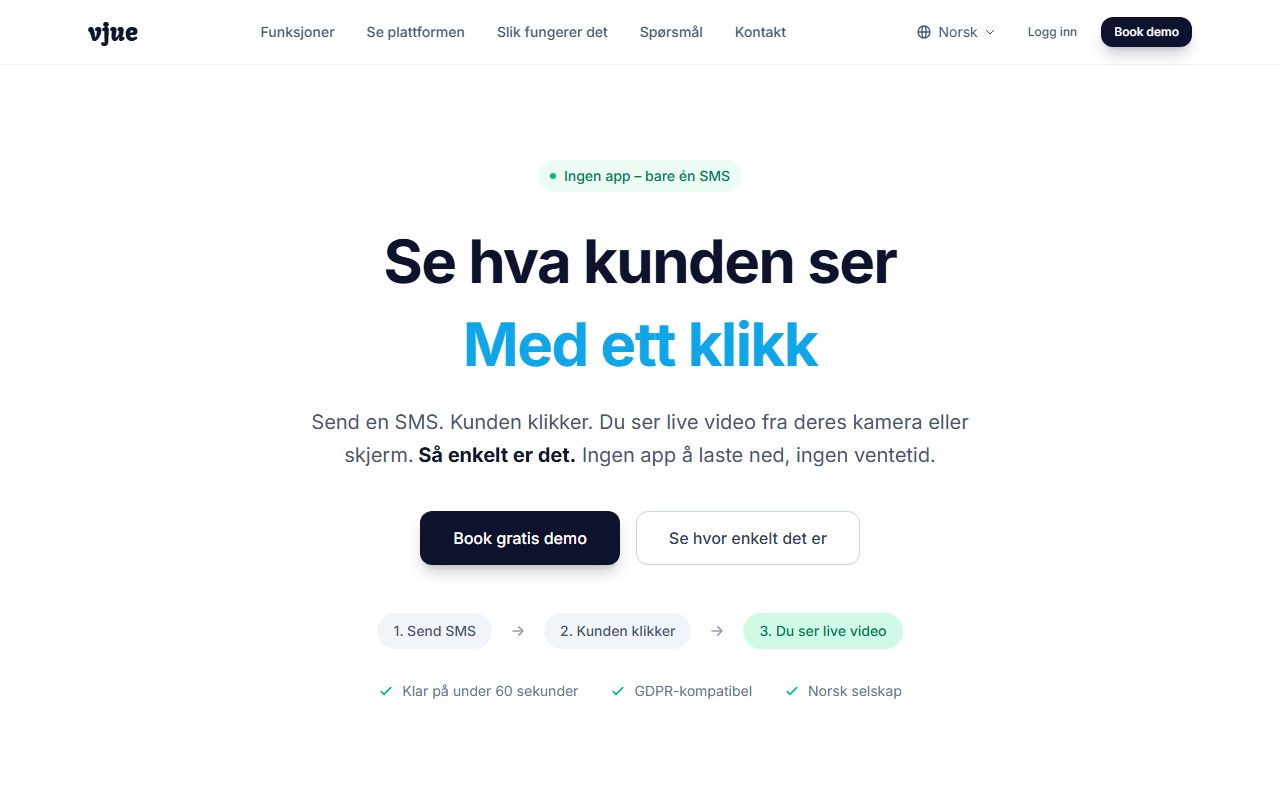 Vjue website